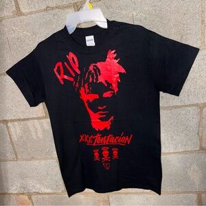 Men’s size small XXXTENTACION t shirt rip broken heart skull merch black tee new